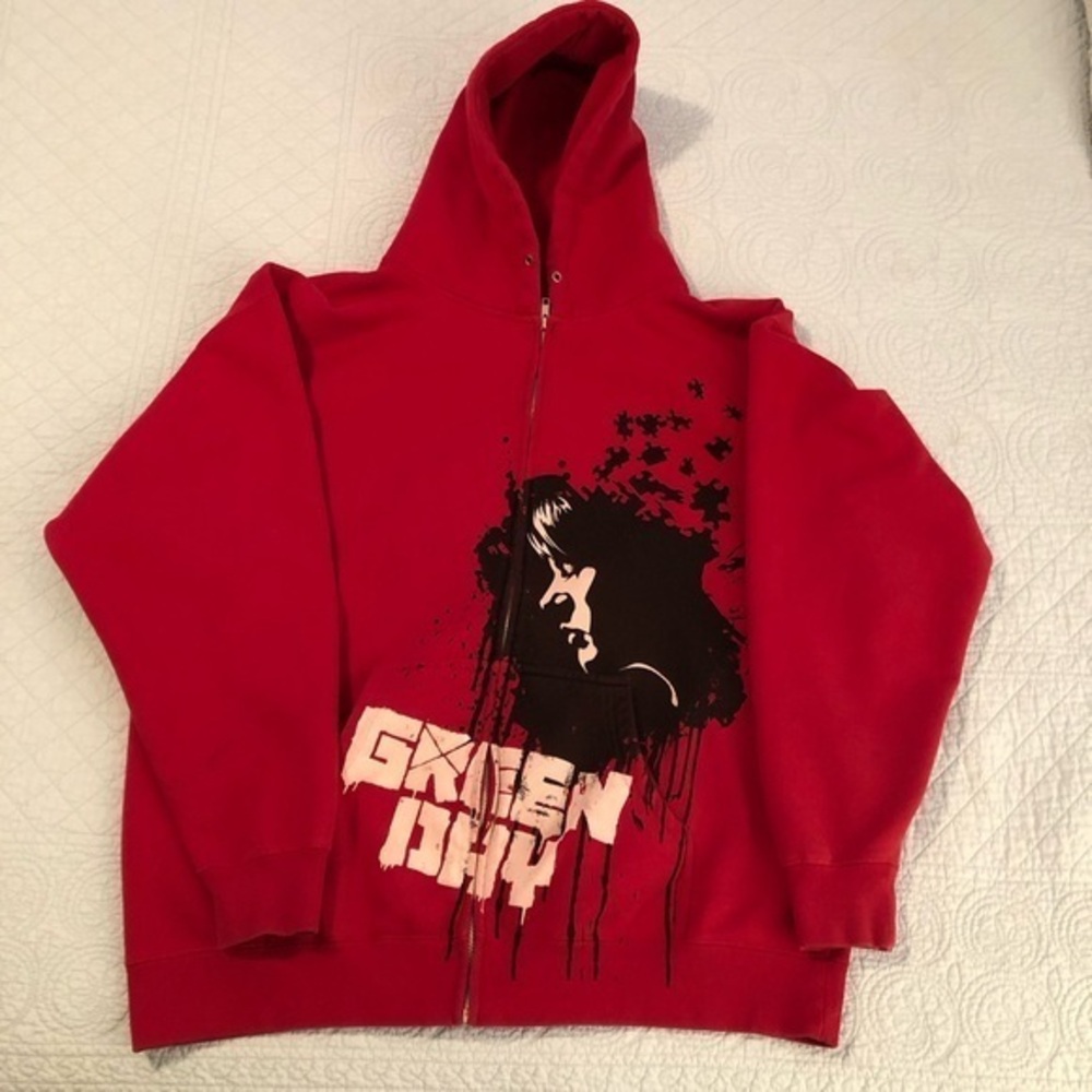 Green Day 21st Century Breakdown Tour full zip hoodie. Size XL.